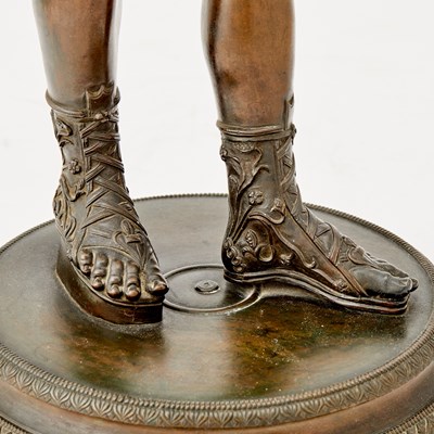 Lot 586 - Italian Patinated Bronze Figure of Narcissus