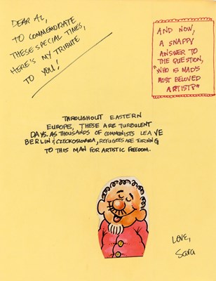 Lot 440 - The "MAD book" from 1989, filled with unpublished tributes to Jaffee by "The Usual Gang of Idiots"
