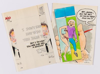 Lot 440 - The "MAD book" from 1989, filled with unpublished tributes to Jaffee by "The Usual Gang of Idiots"