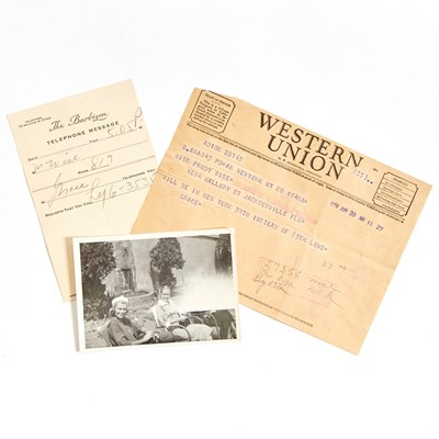 Lot 17 - The largest trove of personal Grace Kelly letters to come to market