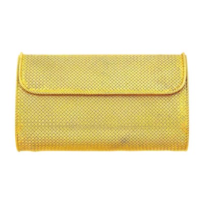 Lot 85 - Gold Basketweave Clutch Bag