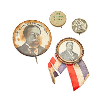 Lot 1050 - Political Collectibles: Lot of Four Buttons