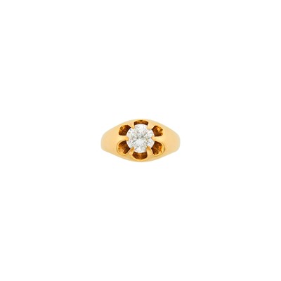 Lot 35 - Gentleman's Gold and Diamond Ring
