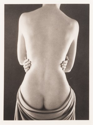 Lot 155 - Ruth Bernhard Draped Torso with Hands, 1962