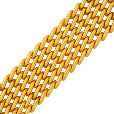 Lot 68 - Mario Buccellati Wide Gold Bracelet