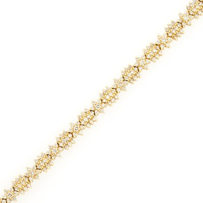 Lot 278 - Gold and Diamond Bracelet
