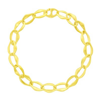 Lot 4 - Tiffany & Co., Elsa Peretti Gold 'Aegean' Link Necklace