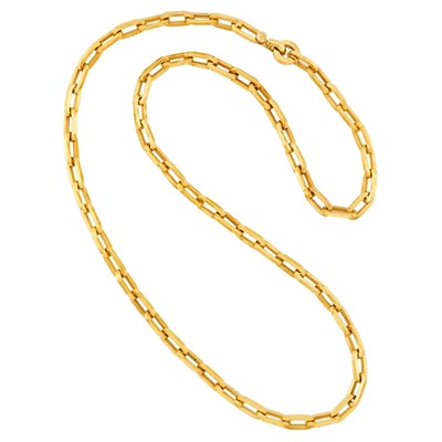 Lot 1075 - Long Gold Chain Necklace
