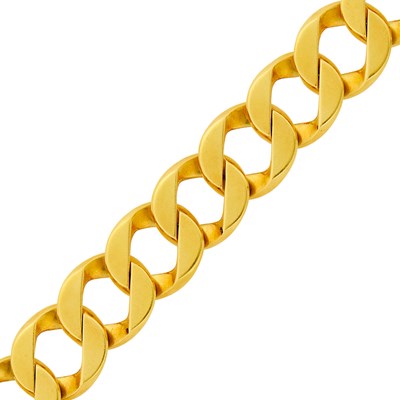 Lot 12 - Verdura Gold 'Curb-Link' Bracelet
