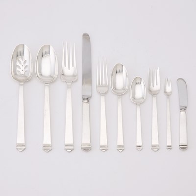 Lot 658 - Tiffany & Co. Sterling Silver 'Hampton' Pattern Part Flatware Service