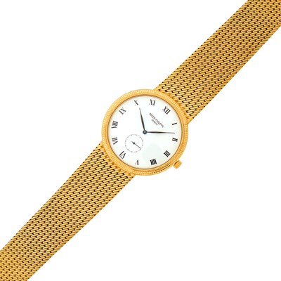 Lot 70 - Patek Philippe Gentleman's Gold 'Calatrava' Wristwatch, Ref. 3919/005