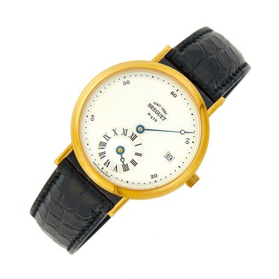 Lot 72 - Breguet Gentleman's Gold 'Classique Regulator Type with Date' Wristwatch, Ref. 1747