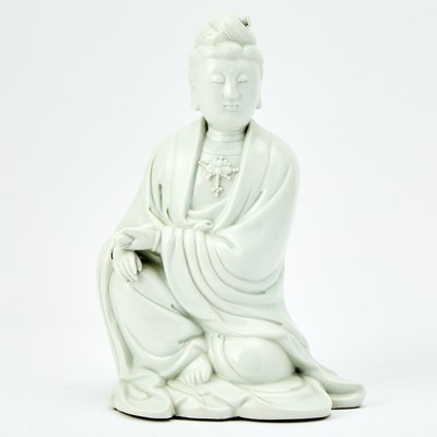 Lot 289 - A Chinese Blanc de Chine Porcelain Guanyin