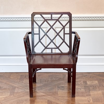 Lot 116 - Set of Six George III Mahogany Hall Armchairs
