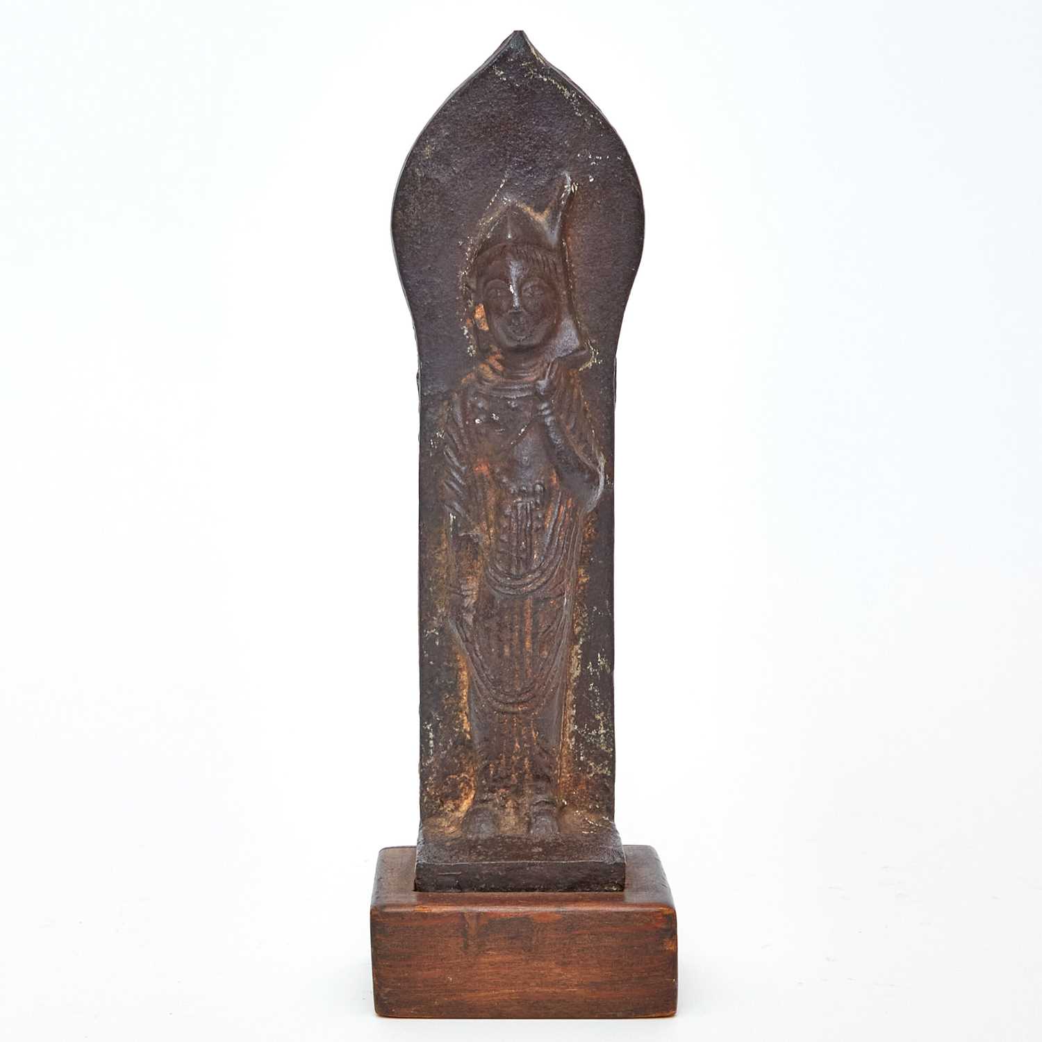 Lot 88 - Japanese or Korean Cast Iron Votive Figure of Buddha