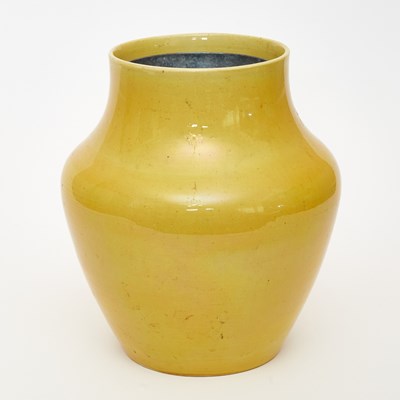 Lot 189 - A Chinese Yellow Glazed Porcelain Vase