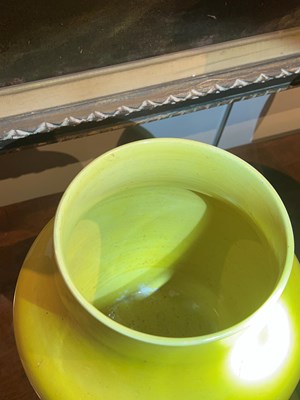 Lot 189 - A Chinese Yellow Glazed Porcelain Vase