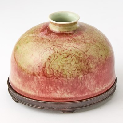 Lot 267 - A Chinese Peach Bloom Porcelain Water Pot, 'Taibaizun'