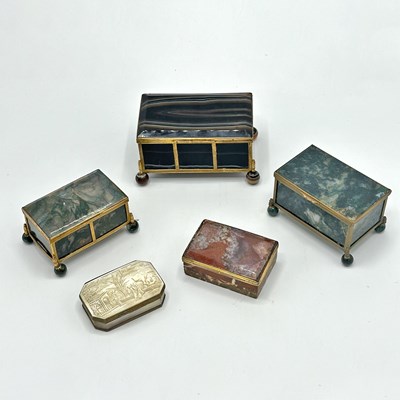Lot 200 - Group of Five Trinket Boxes