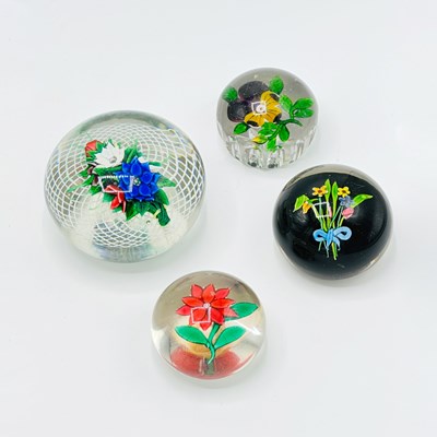 Lot 230 - Group of Four Blown Glass Paperweights