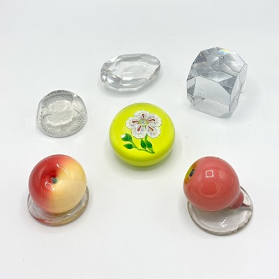 Lot 234 - Group of Six Glass Paperweights