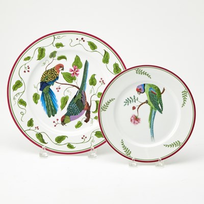 Lot 215 - Lynn Chase Porcelain "Parrots of Paradise" Pattern Partial Dinner Service