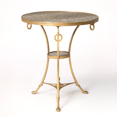 Lot 113 - Directoire Style Gilt Bronze and Marble Gueridon