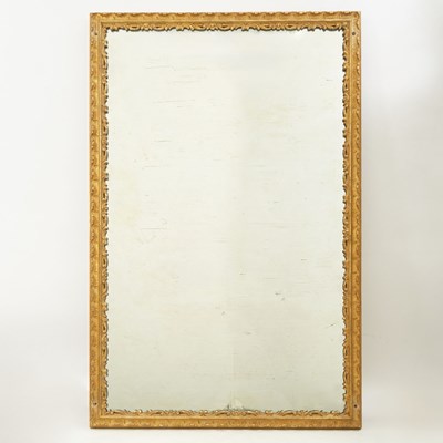 Lot 205 - Giltwood Mirror with Scroll-decorated Frame