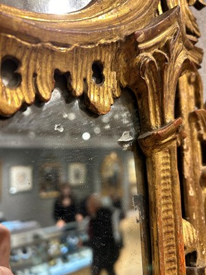 Lot 80 - Pair of Rococo Style Gilt-Wood Mirrors