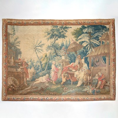 Lot 83 - Aubusson Chinoiserie Tapestry