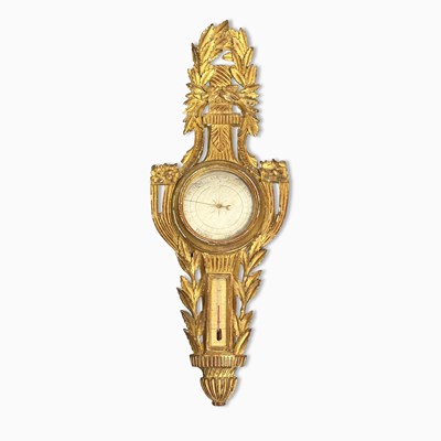 Lot 1092 - Louis XVI Gilt-Wood Barometer