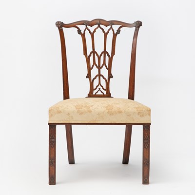 Lot 141 - George III Carved Mahogany Side Chair