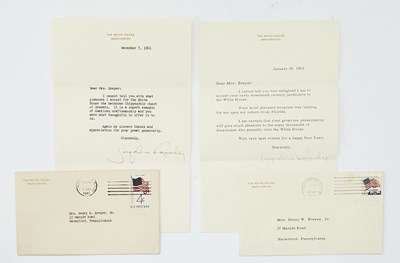 Lot 247 - Group of Five Letters From the White House to Mrs. Henry Breyer, Jr.