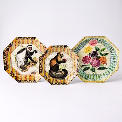 Lot 259 - Set of Ten John Derian Octagonal Glass Plates