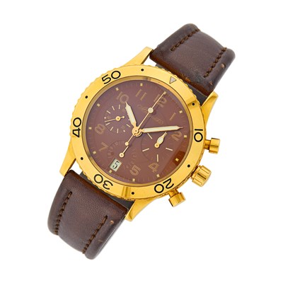 Lot 66 - Breguet Gold 'Type XX Aeronavale Flyback' Chronograph Wristwatch, Ref 3820