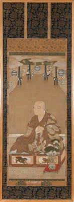 Lot 97 - Japanese School Painting of a Monk