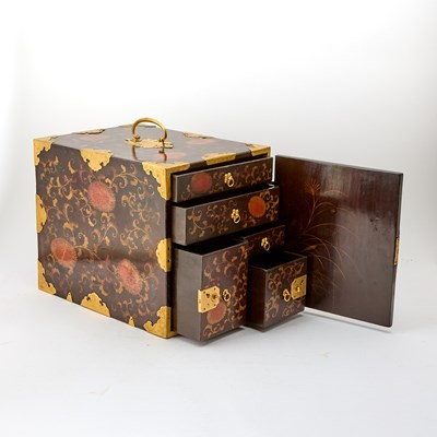 Lot 763 - A Japanese Lacquer Chest