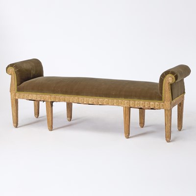 Lot 464 - George III Giltwood Window Seat