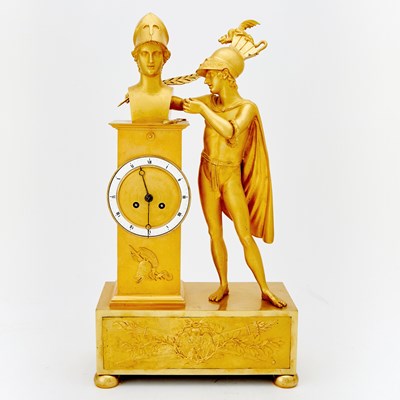 Lot 88 - Empire Ormolu Figural Mantel Clock of Mars