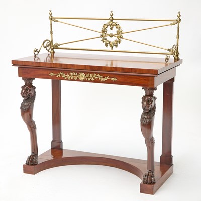 Lot 176 - Regency Ormolu-Mounted Mahogany Serving Table