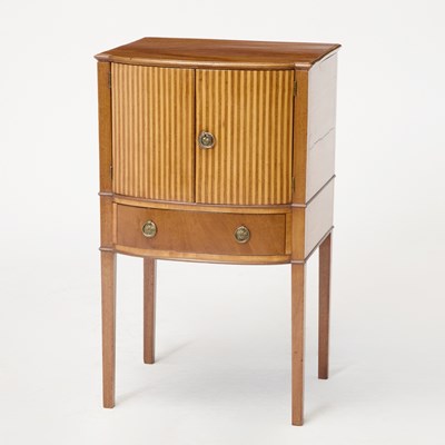 Lot 497 - George III Satinwood Inlaid Mahogany Washstand