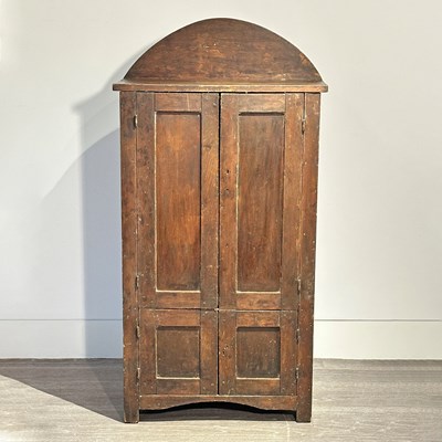 Lot 1040 - Brown-stained Pine Cupboard
