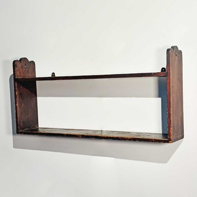 Lot 1044 - Pine Two-tier Wall Shelf