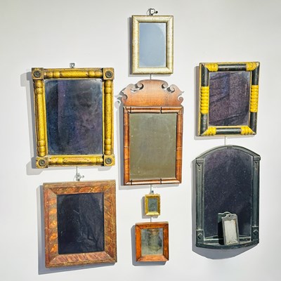 Lot 1038 - Group of Nine Mirrors