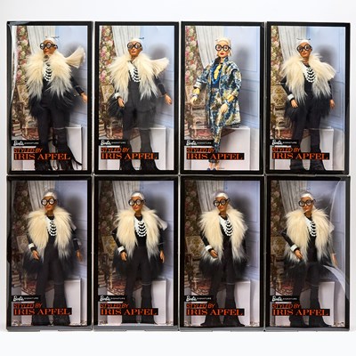 Lot 1008 - Group of Eight Iris Apfel Barbies