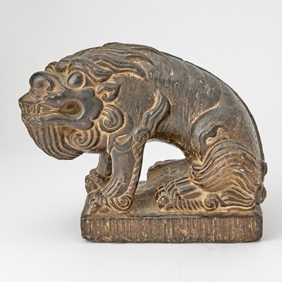 Lot 130 - A Chinese Stone Carving of a Lion