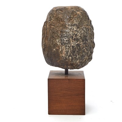 Lot 128 - A Large Chinese Stone Head of a Luohan