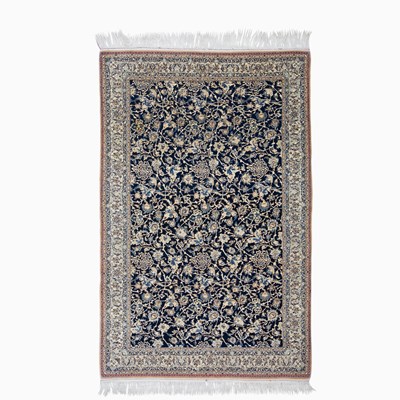 Lot 556 - Wool and Silk Nain Rug