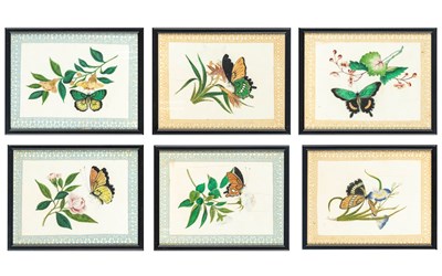 Lot 134 - Six China Trade Paintings