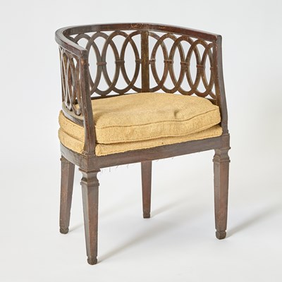 Lot 293 - Italian Stained Walnut Armchair